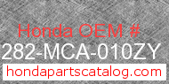 Honda 64282-MCA-010ZY genuine part number image