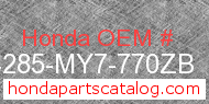 Honda 64285-MY7-770ZB genuine part number image