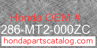 Honda 64286-MT2-000ZC genuine part number image