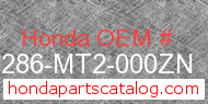 Honda 64286-MT2-000ZN genuine part number image