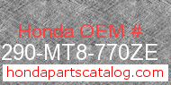 Honda 64290-MT8-770ZE genuine part number image