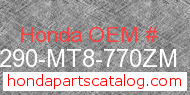 Honda 64290-MT8-770ZM genuine part number image