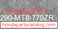 Honda 64290-MT8-770ZR genuine part number image