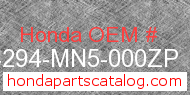 Honda 64294-MN5-000ZP genuine part number image