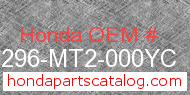 Honda 64296-MT2-000YC genuine part number image