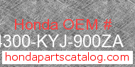 Honda 64300-KYJ-900ZA genuine part number image