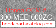 Honda 64300-MEE-000ZC genuine part number image
