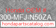 Honda 64300-MFJ-N50ZA genuine part number image