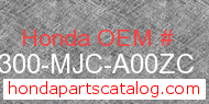 Honda 64300-MJC-A00ZC genuine part number image