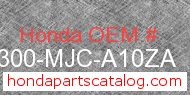 Honda 64300-MJC-A10ZA genuine part number image
