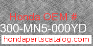 Honda 64300-MN5-000YD genuine part number image