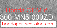 Honda 64300-MN5-000ZD genuine part number image