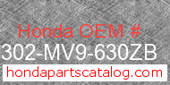 Honda 64302-MV9-630ZB genuine part number image