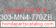Honda 64303-MN4-770ZB genuine part number image