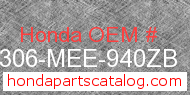 Honda 64306-MEE-940ZB genuine part number image
