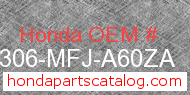 Honda 64306-MFJ-A60ZA genuine part number image