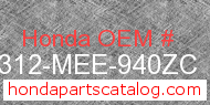 Honda 64312-MEE-940ZC genuine part number image