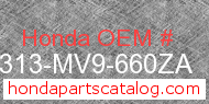 Honda 64313-MV9-660ZA genuine part number image