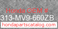 Honda 64313-MV9-660ZB genuine part number image