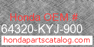 Honda 64320-KYJ-900 genuine part number image