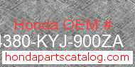 Honda 64380-KYJ-900ZA genuine part number image