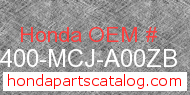 Honda 64400-MCJ-A00ZB genuine part number image