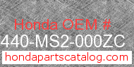 Honda 64440-MS2-000ZC genuine part number image