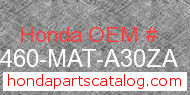 Honda 64460-MAT-A30ZA genuine part number image