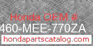 Honda 64460-MEE-770ZA genuine part number image