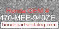 Honda 64470-MEE-940ZE genuine part number image