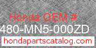 Honda 64480-MN5-000ZD genuine part number image