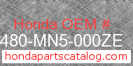 Honda 64480-MN5-000ZE genuine part number image