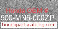 Honda 64500-MN5-000ZP genuine part number image
