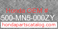 Honda 64500-MN5-000ZY genuine part number image