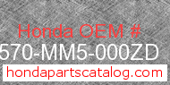 Honda 64570-MM5-000ZD genuine part number image