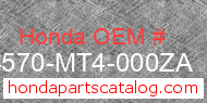 Honda 64570-MT4-000ZA genuine part number image