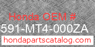 Honda 64591-MT4-000ZA genuine part number image