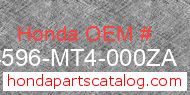 Honda 64596-MT4-000ZA genuine part number image