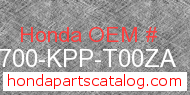 Honda 64700-KPP-T00ZA genuine part number image