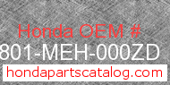 Honda 64801-MEH-000ZD genuine part number image