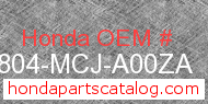Honda 64804-MCJ-A00ZA genuine part number image