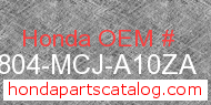 Honda 64804-MCJ-A10ZA genuine part number image