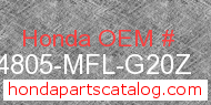 Honda 64805-MFL-G20Z genuine part number image