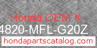 Honda 64820-MFL-G20Z genuine part number image