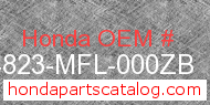 Honda 64823-MFL-000ZB genuine part number image