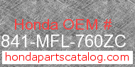 Honda 64841-MFL-760ZC genuine part number image
