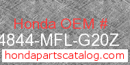 Honda 64844-MFL-G20Z genuine part number image