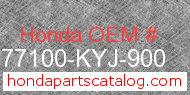 Honda 77100-KYJ-900 genuine part number image