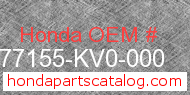 Honda 77155-KV0-000 genuine part number image