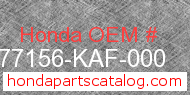 Honda 77156-KAF-000 genuine part number image